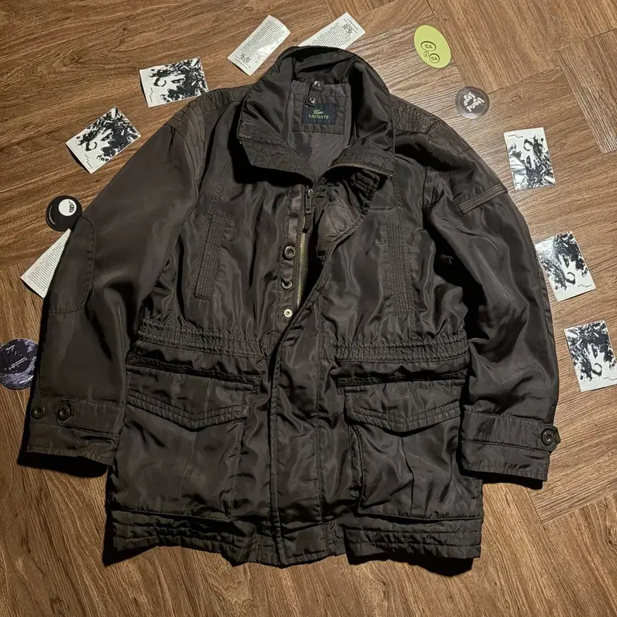 LACOSTE 라코스테 브라운 밀리터리 필드 파카