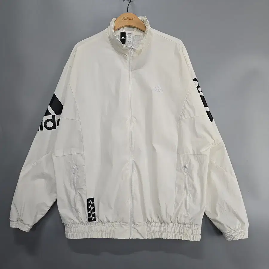 아디다스 빅로고 우븐 트랙 바람막이 집업 자켓 2XL