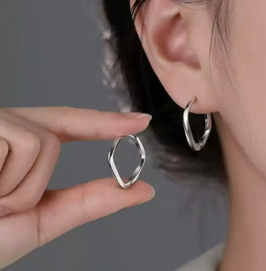 스퀘어 원터치 링귀걸이