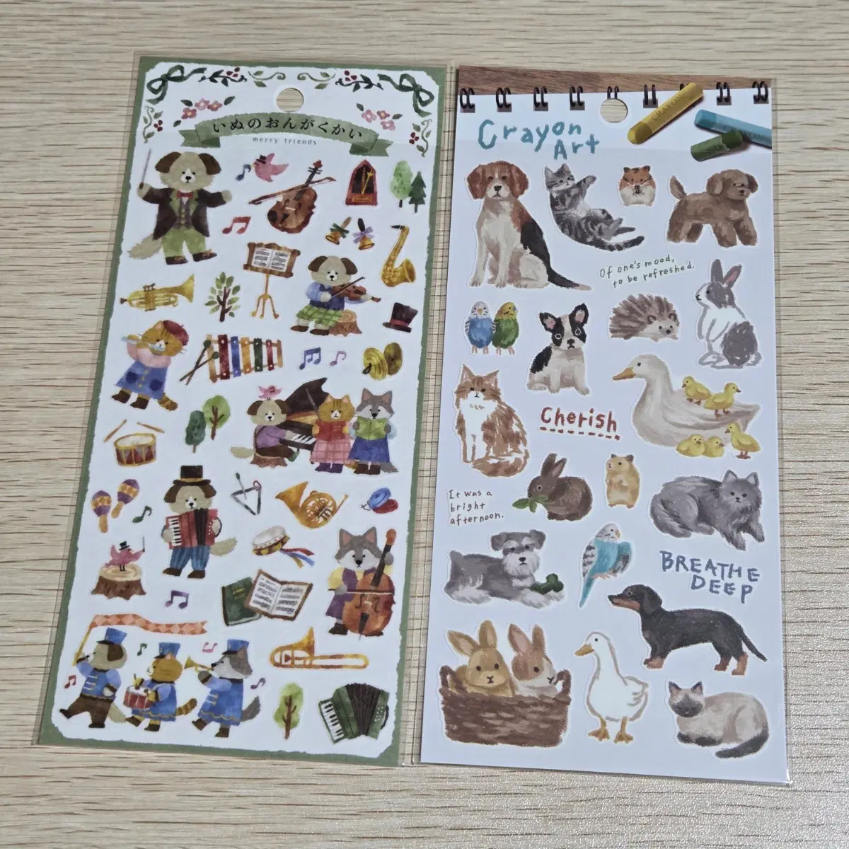 마인드웨이브 동물 스티커 2종 세트