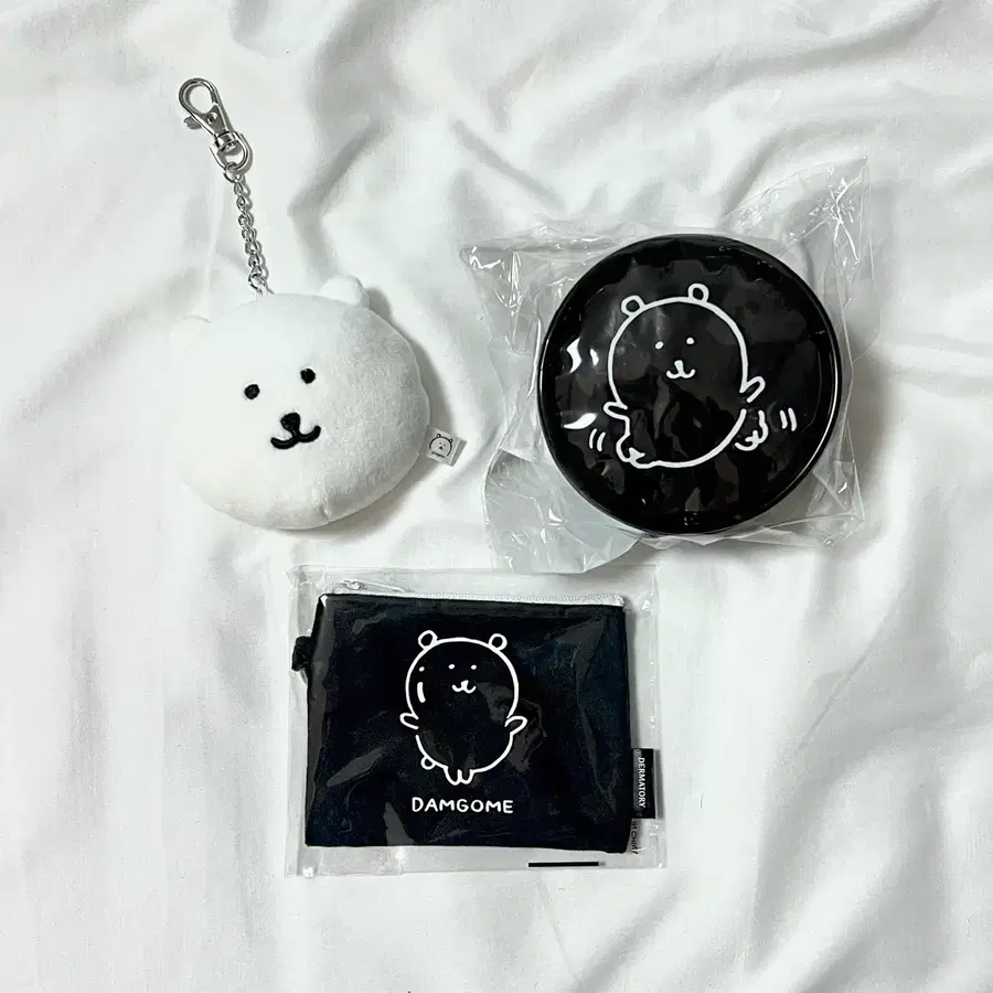 담곰이 농담곰 굿즈 세트 (거울키링 + 파우치 + 지갑)