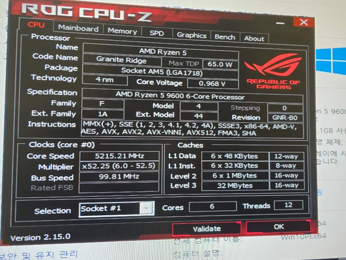라이젠5 9600 CPU 제이씨현