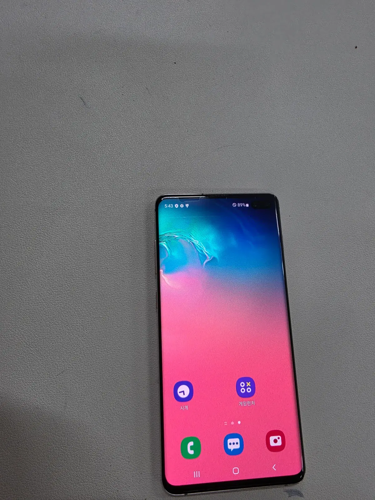 갤럭시 S10플러스 세라믹화이트 512GB 무잔상 정상공기기 중고폰