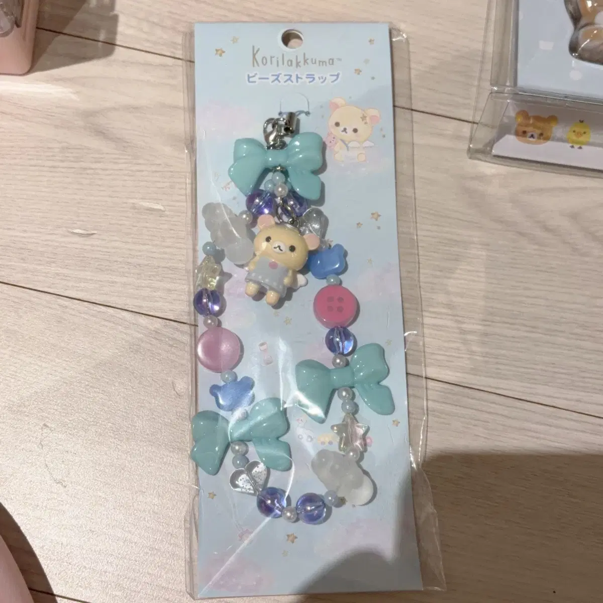 산엑스 코리락쿠마 가득 시리즈 천사 텐시 코리락 스트랩 키링