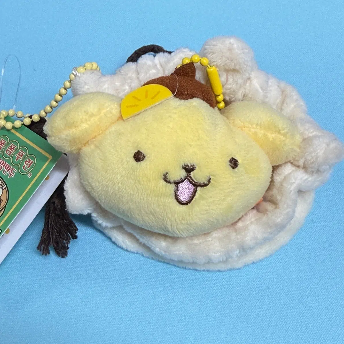 폼폼푸린 와앙만두 팝업 속재료 파우치 인형 - 단무지 폼푸