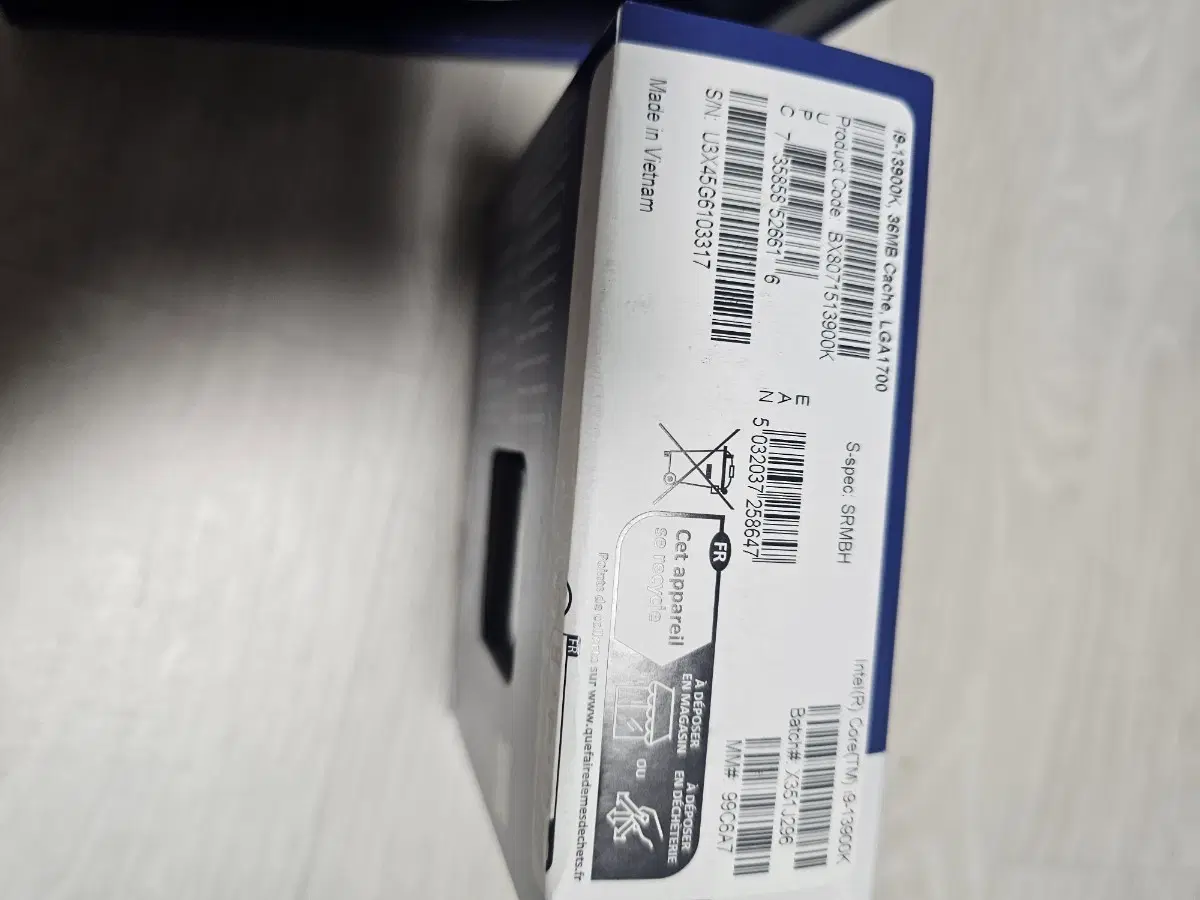 인텔 코어 i9-13900K LGA1700 CPU 미개봉