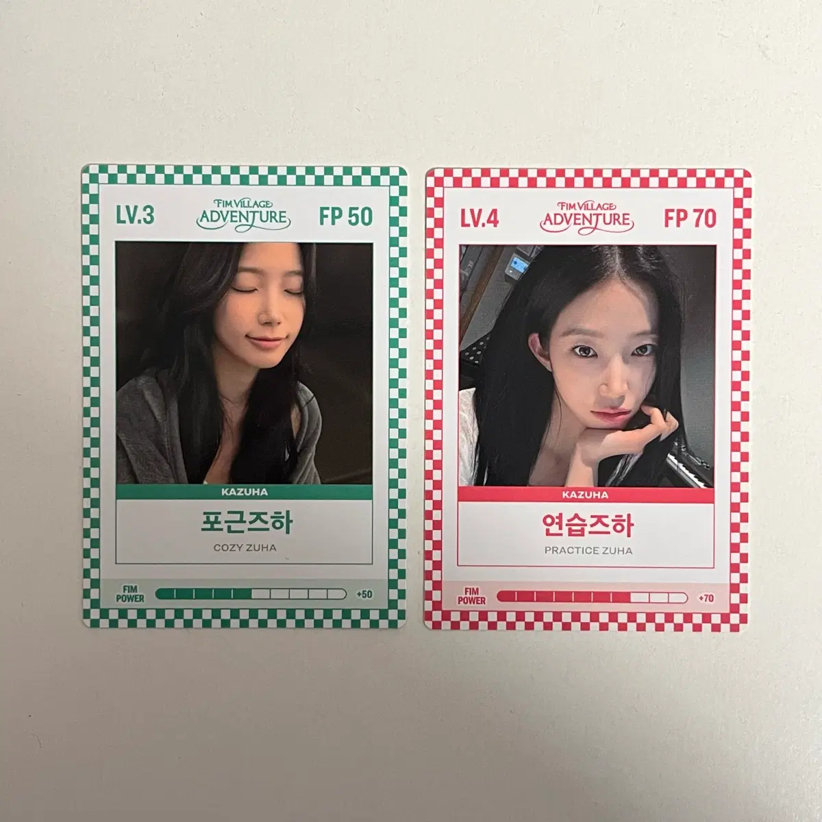 르세라핌 위버스 피어나데이 이벤트 카즈하 포카 포토카드