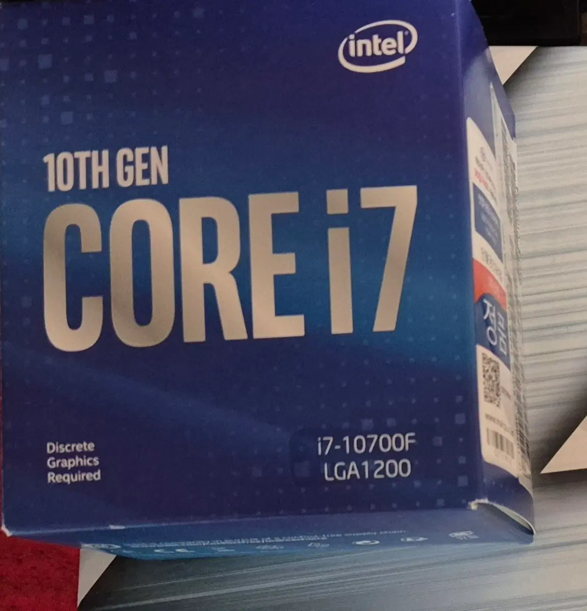 인텔 i7 10700f 팝니다(박스O)
