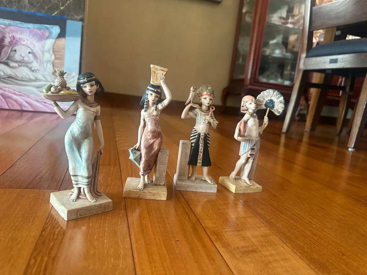 이태리 폰타니니 시모네티 빈티지 이집트 시리즈 4개 세트(피규린)