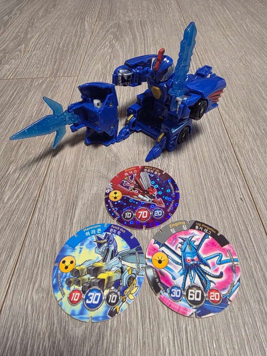 빠샤메카드 레전드 - 에반 무기 Item Set+메카드 3장(하라콘,징징,피닉스)
