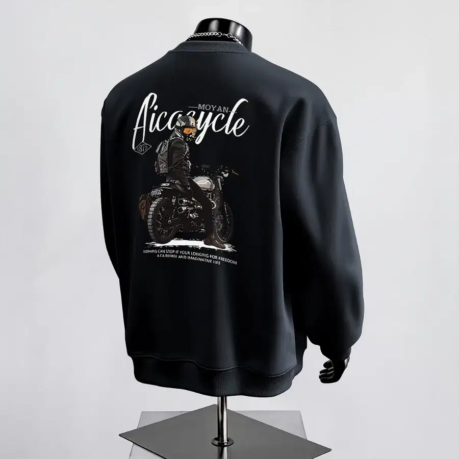 Aicazycle 맨투맨 블랙