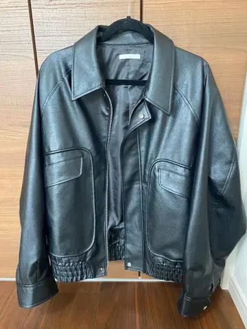 WYM LIDNM 페이크 레더 자켓 라이더스 블랙 L 시착만 한 상품