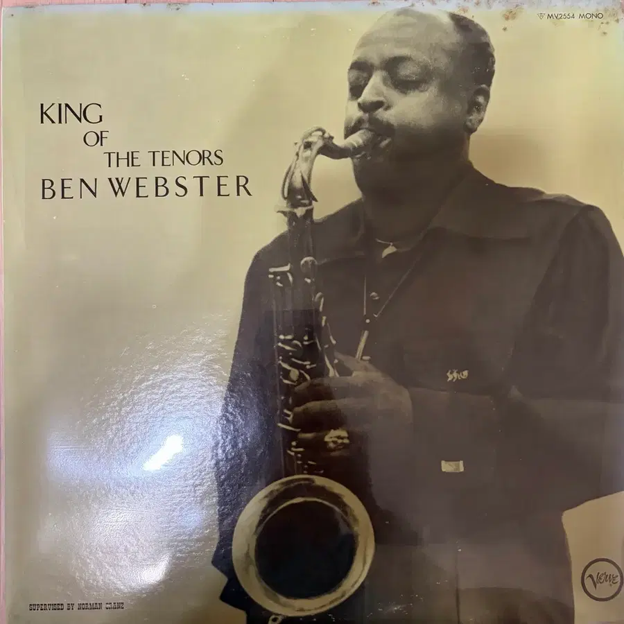 [재즈 LP / 일본반] 벤 웹스터 - King Of The Tenors (Verve / Ex+ / NM-)