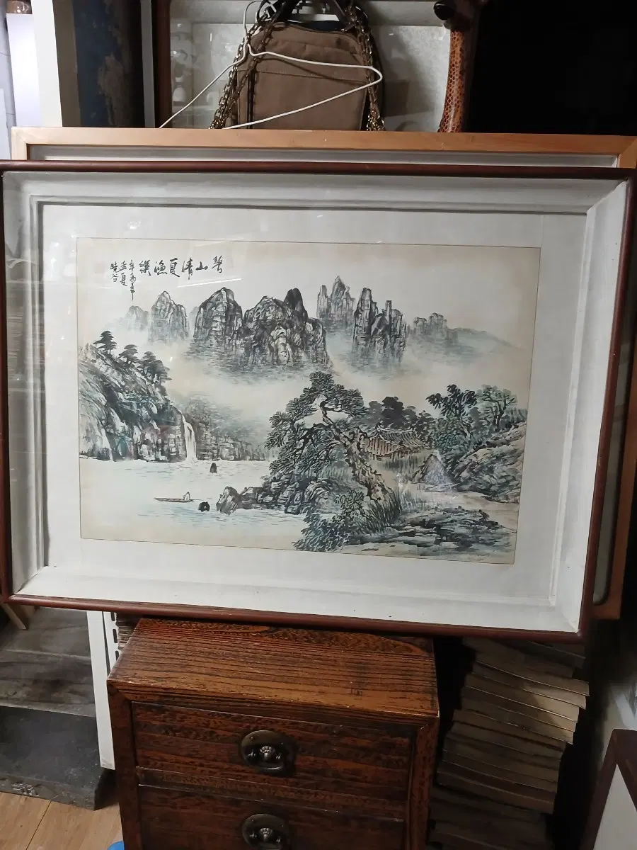 산수화 액자 동양화 동양풍 그림