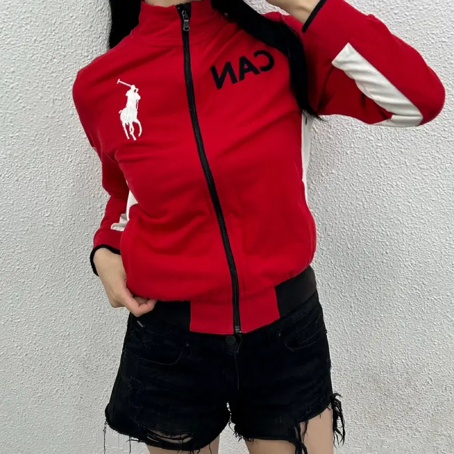 폴로 랄프로렌 캐나다 레이싱 레드 집업 M