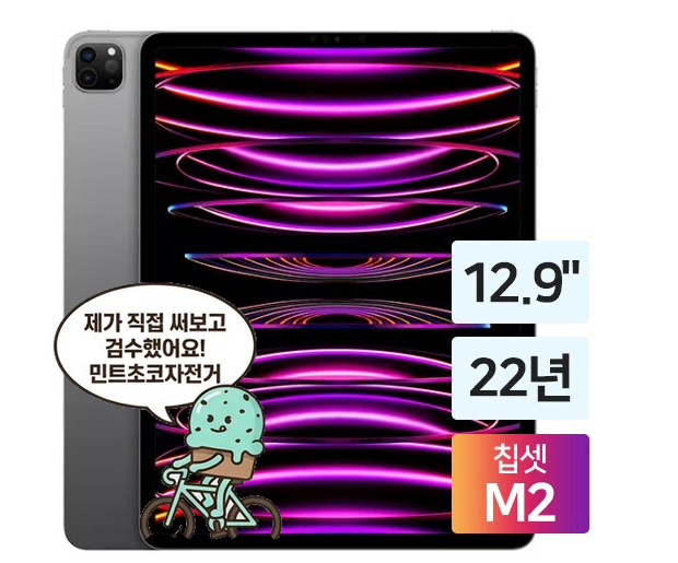 아이패드 프로 12.9 6세대 M2 256GB 실버 깨끗한 상태