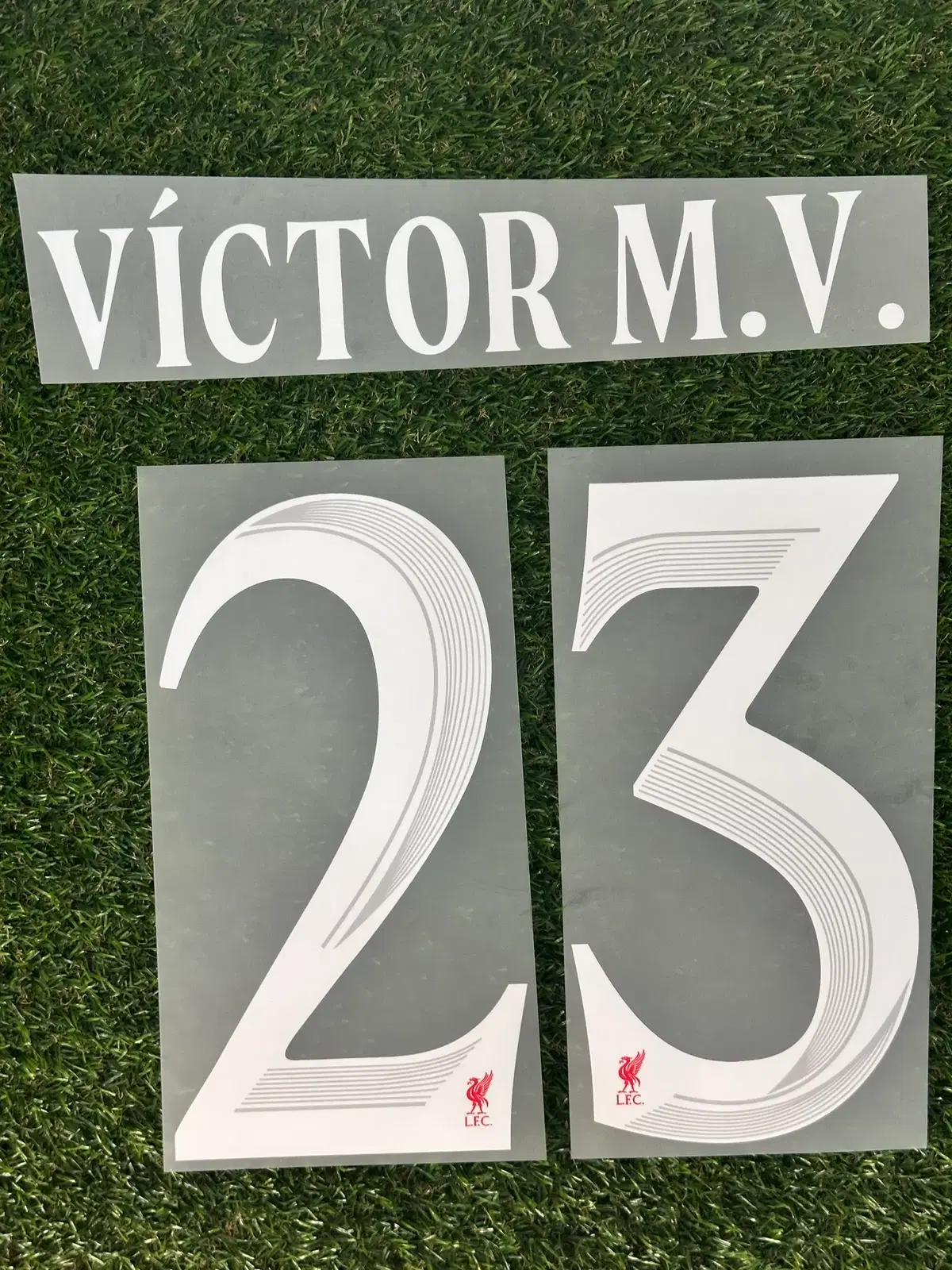 [자컷] 26-27 리버풀 홈 챔스 빅토르 무뇨스 23 유니폼 네임셋 마킹지
