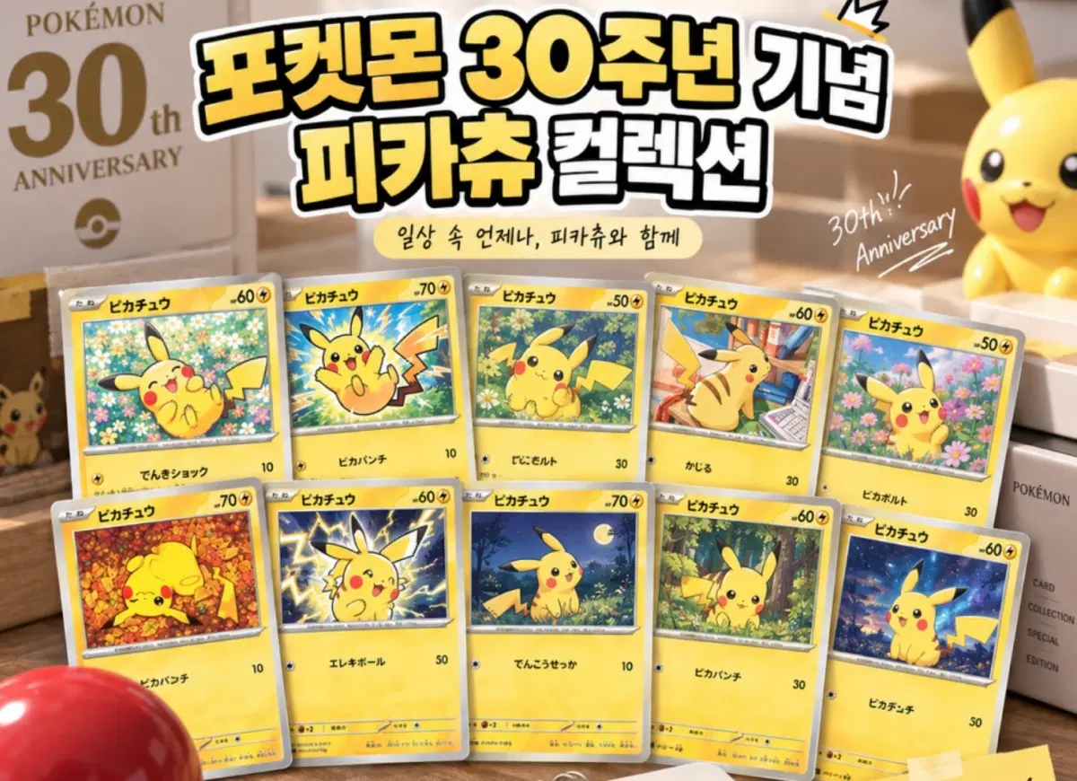 일판 30주년 피카츄 개별 판매
