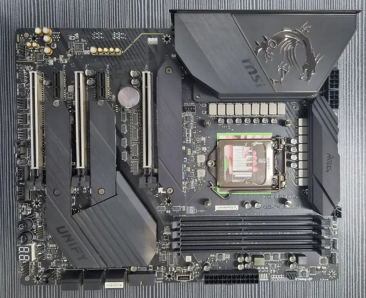[무료배송] 오버클럭 끝판왕 MSI MEG Z490 UNIFY 유니피 하이엔드 게이밍 메인보드