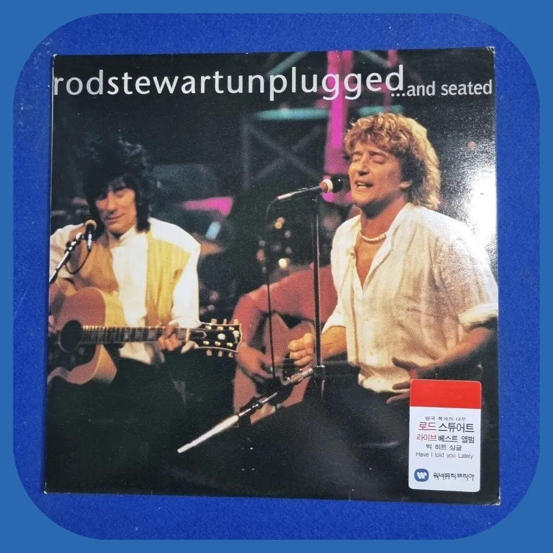 로드 스튜어트 unplugged...and seated 라이브 .LP.NM/M
