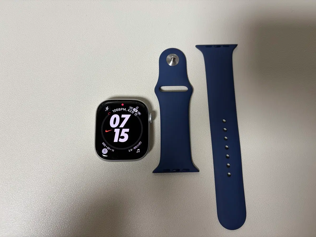 애플워치10 46mm 알루미늄 실버 GPS 모델