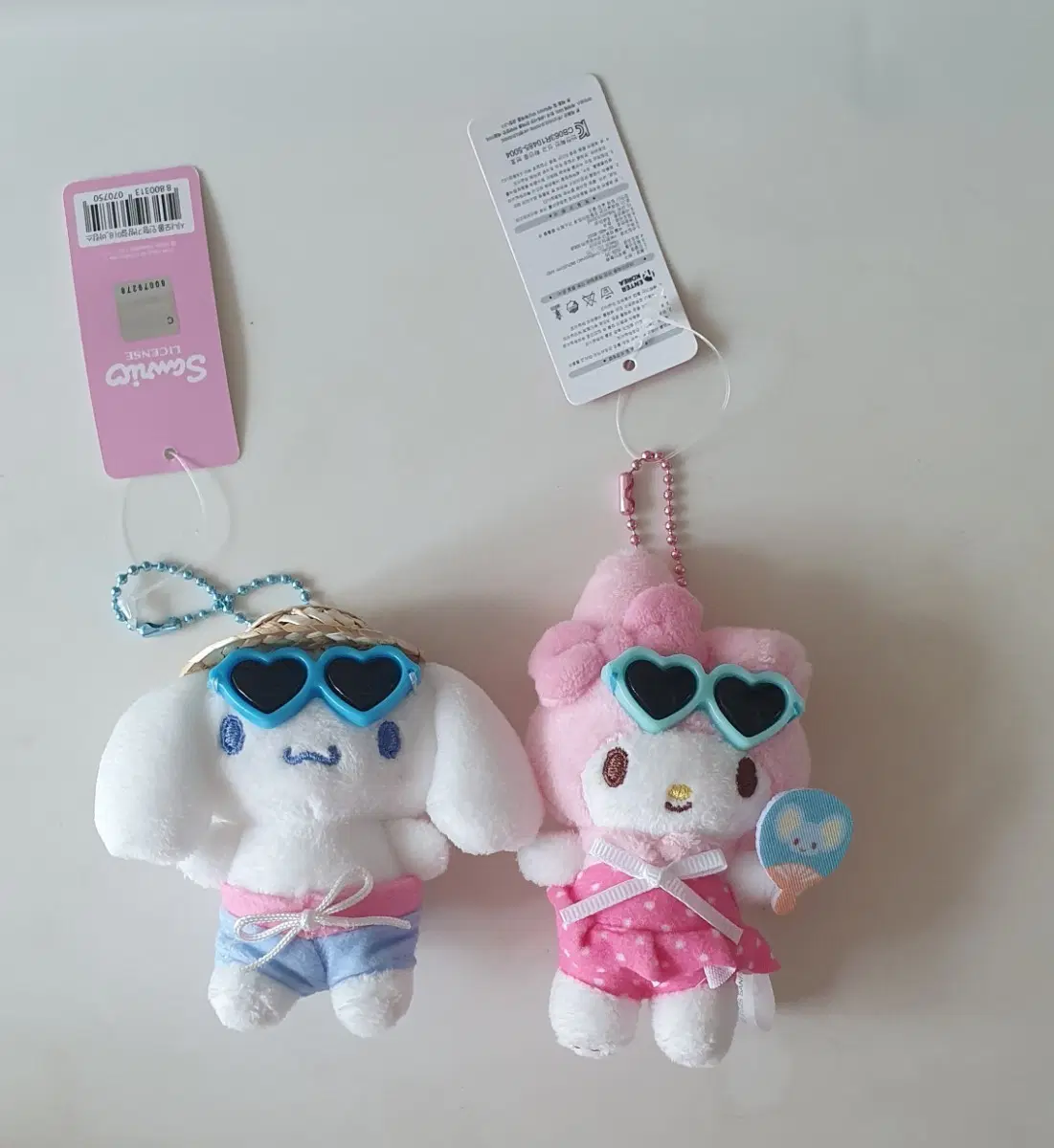 개당가격)산리오 시나모롤 마이멜로디 바캉스 인형 키링 새상품