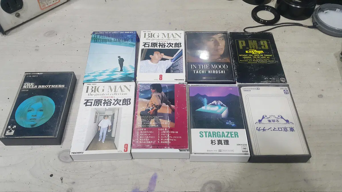 일본 가요 테이프 8개 일괄