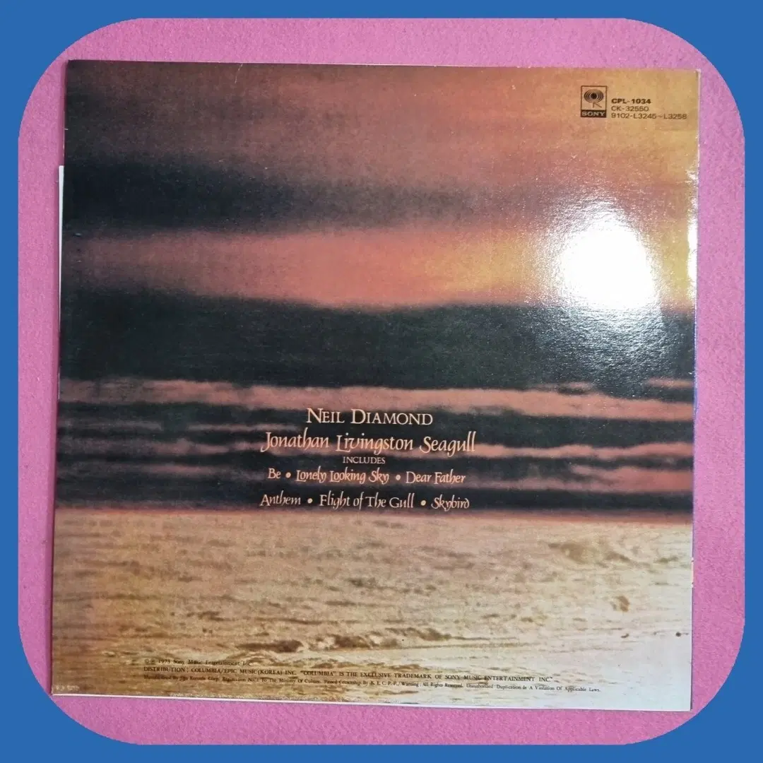 닐 다이아몬드 조나단 리빙스턴 OST.LP