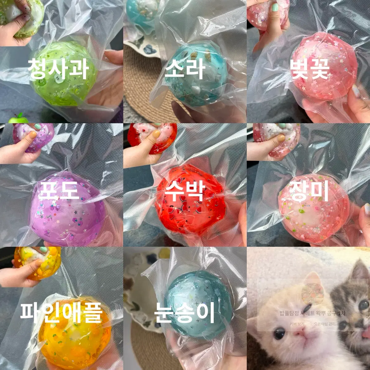 (전품목 가격 동일) 샤베트 왁뿌 공구 1차 크런치 말랑이 슬랑이
