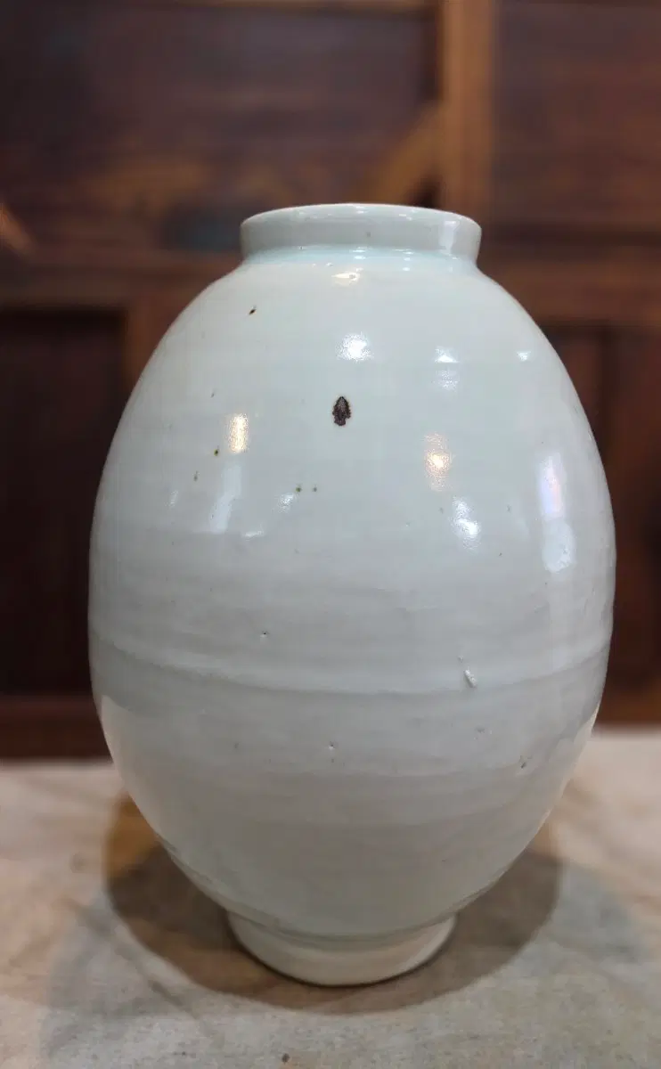 장작가마 백자 도자기 고구마 항아리
