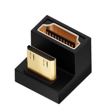 Mini HDMI 2.1 to HDMI 직각 변환 U형 8K 케이블