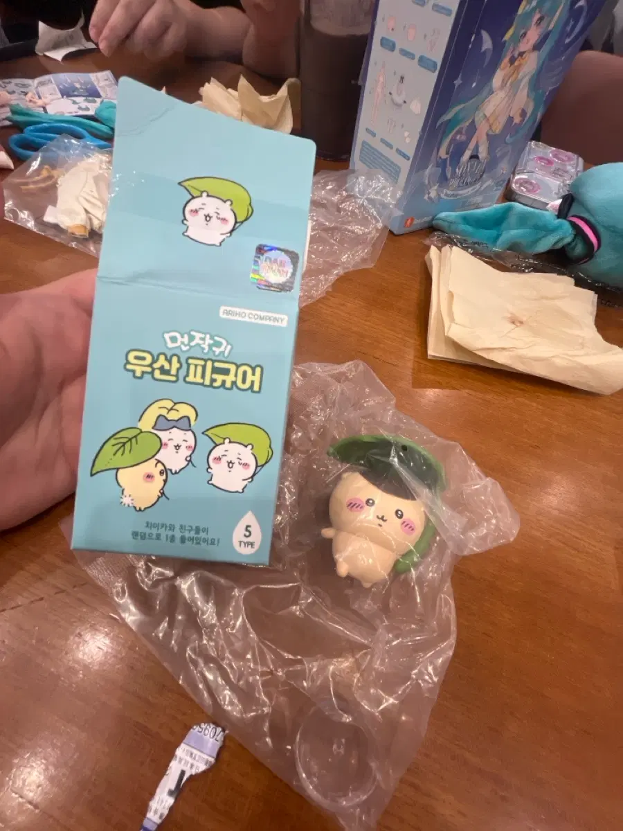 먼작귀 우산 피규어교환