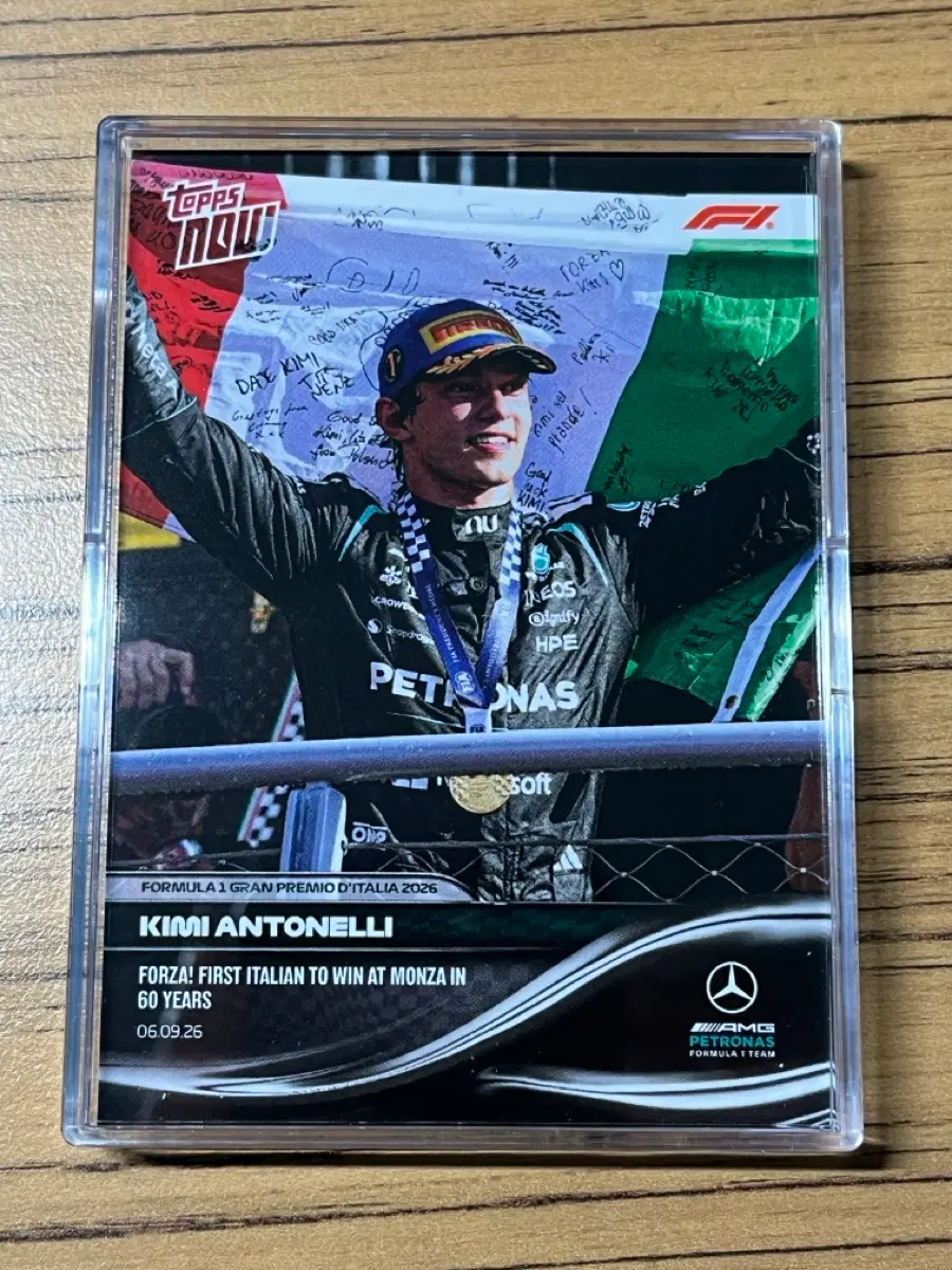 탑스 나우 f1 키미 안토넬리 이탈리아 몬차 그랑프리 우승 topps now f1