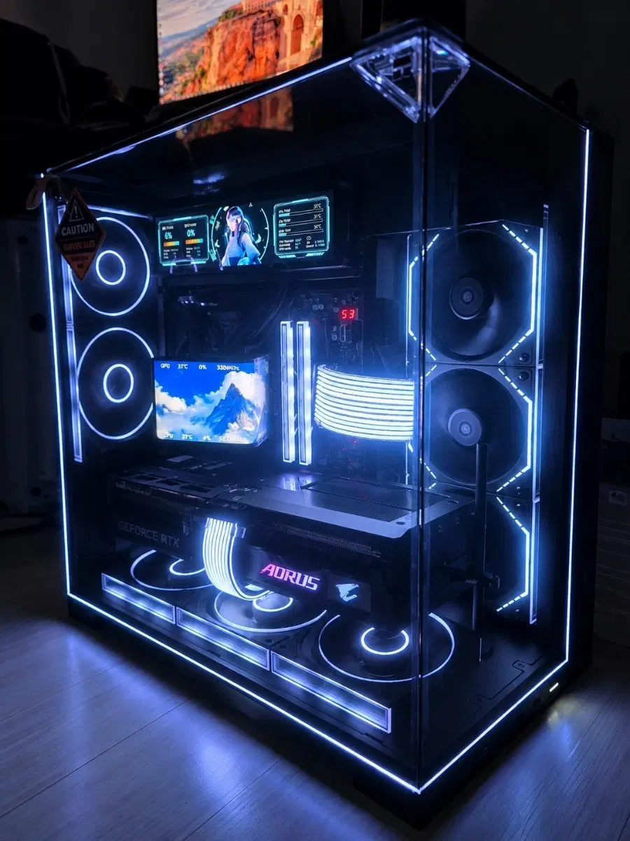 9950X3D X870E 5080 어로스마스터 최고사양PC
