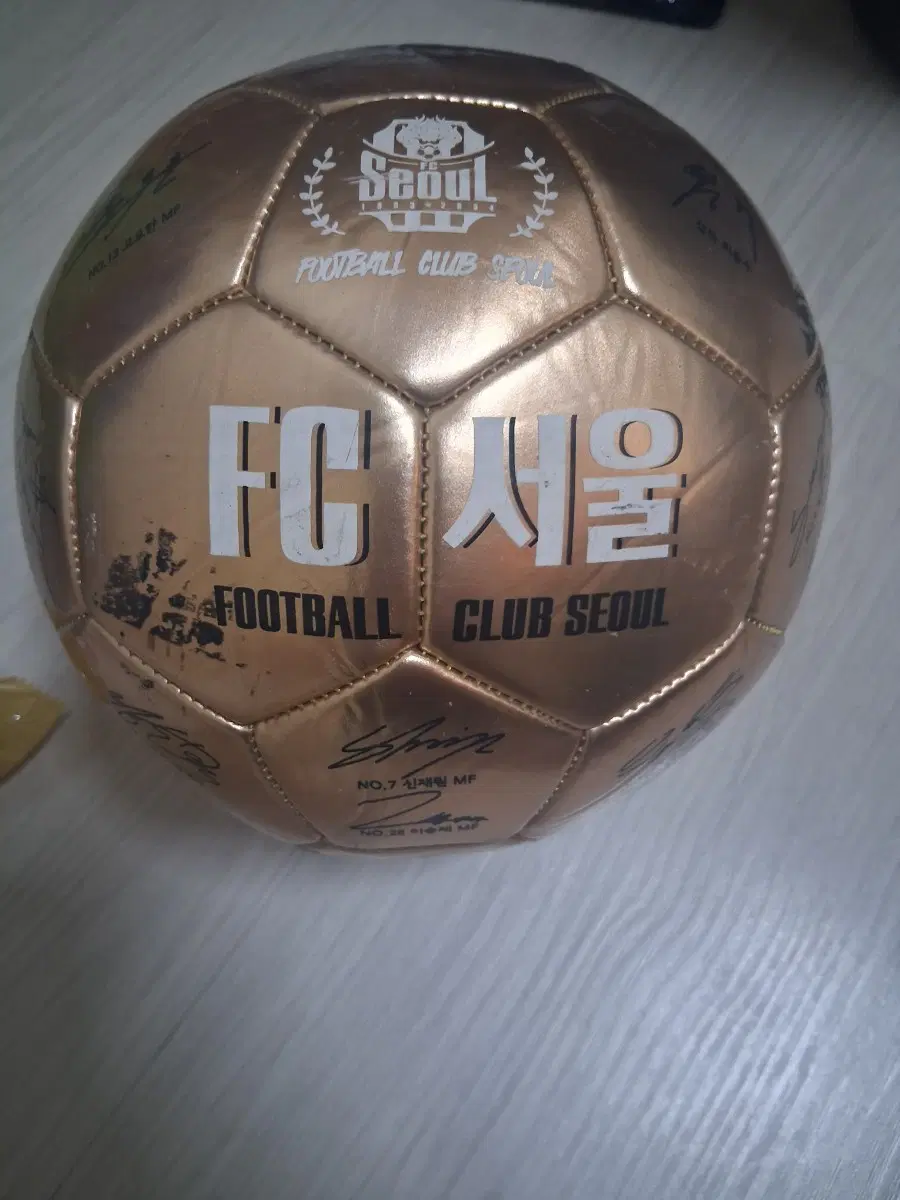 FC 서울 축구공 골드 (감독님 및 선수단 사인볼 포함)
