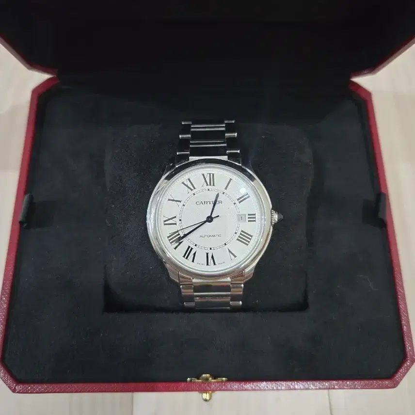 까르띠에 롱드머스트 40mm 오토매틱 시계 사진 1