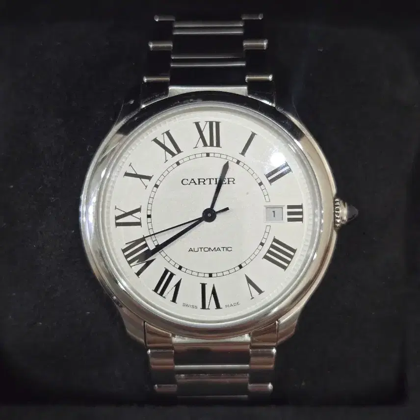 까르띠에 롱드머스트 40mm 오토매틱 시계 사진 2