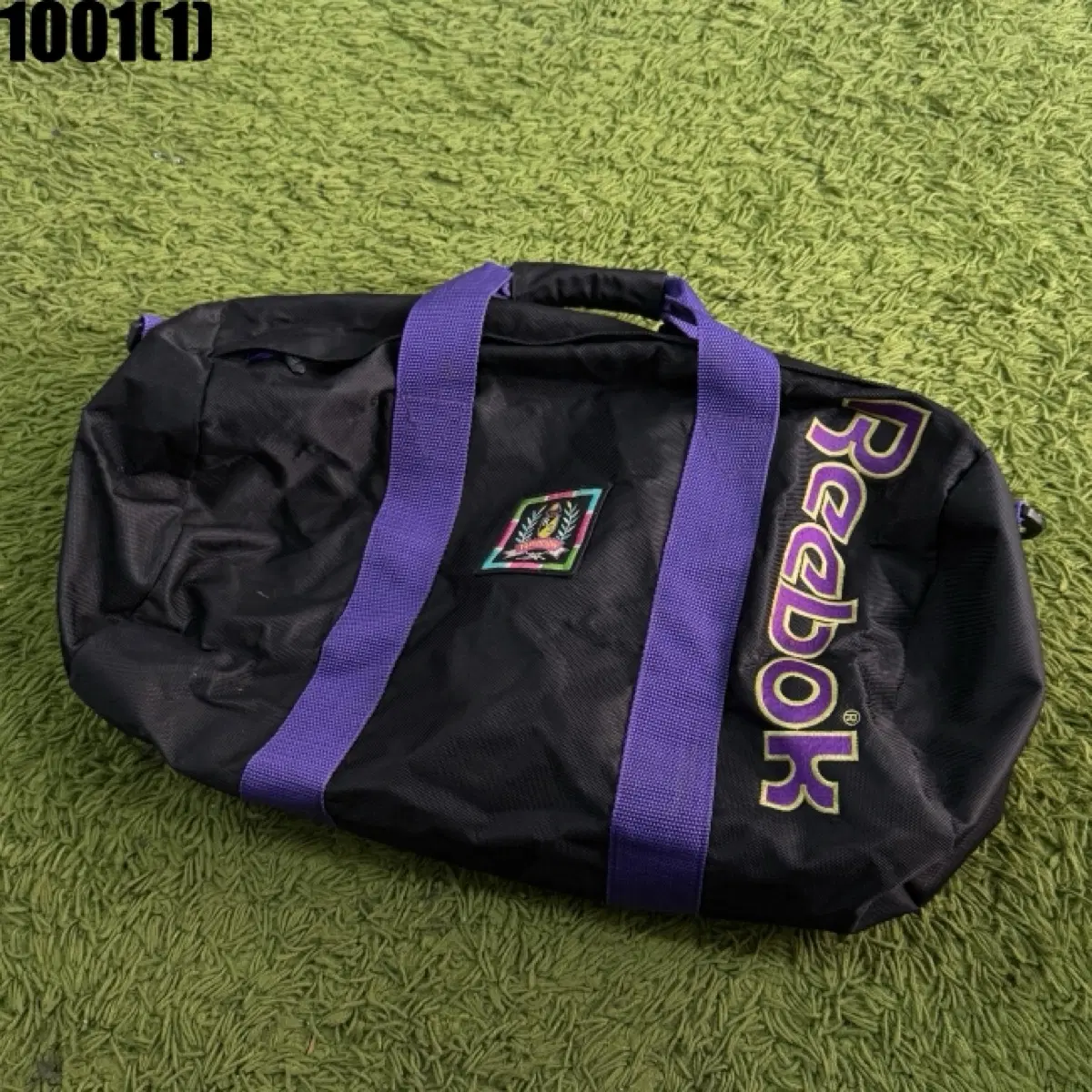 리복 보스턴백 블랙 퍼플