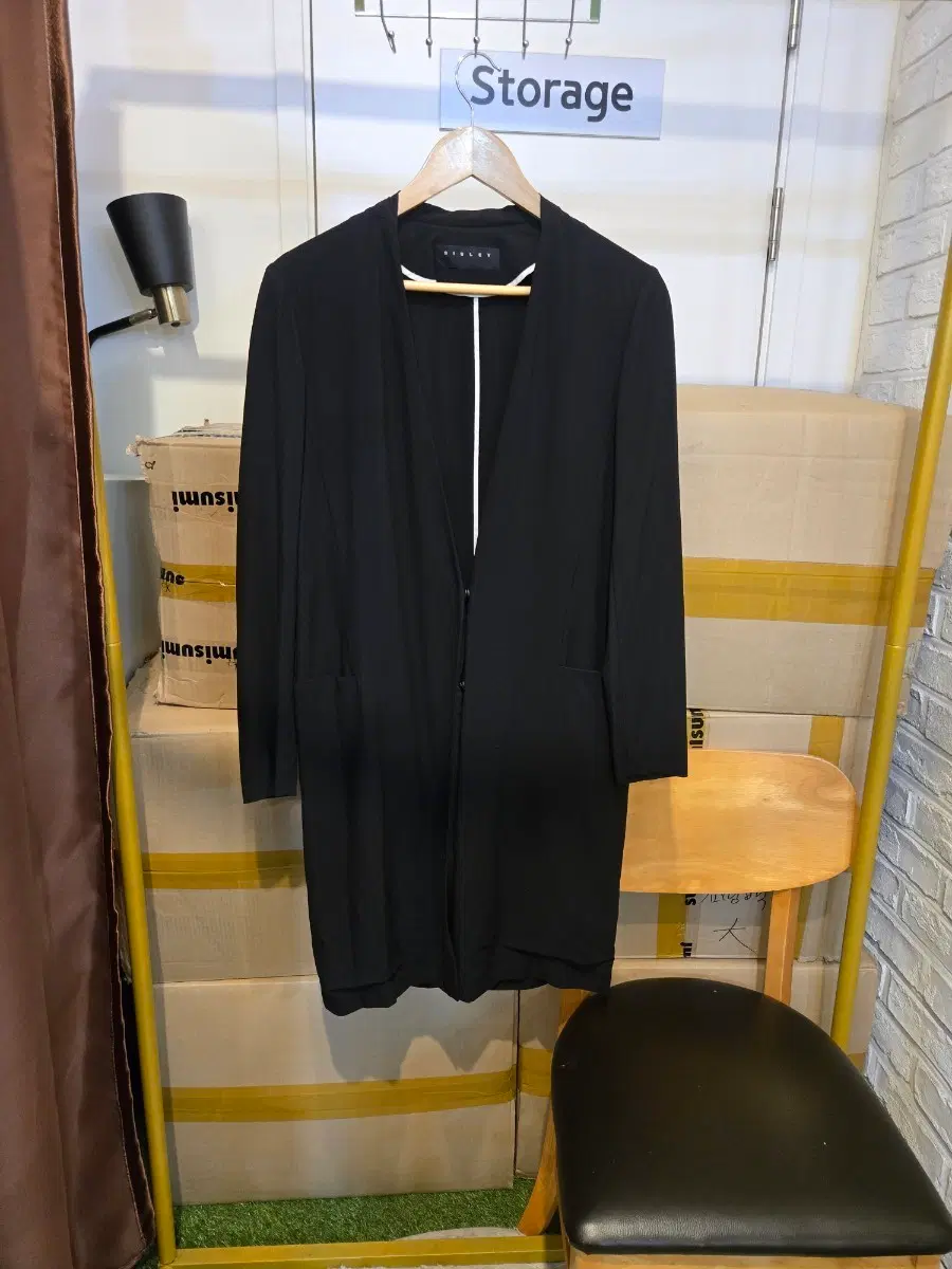 SISLEY 여성 블랙 자켓 42