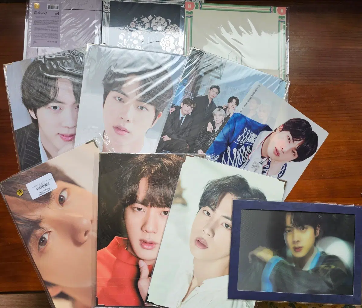 방탄소년단 석진 프포 렌티큘러 책받침 세트