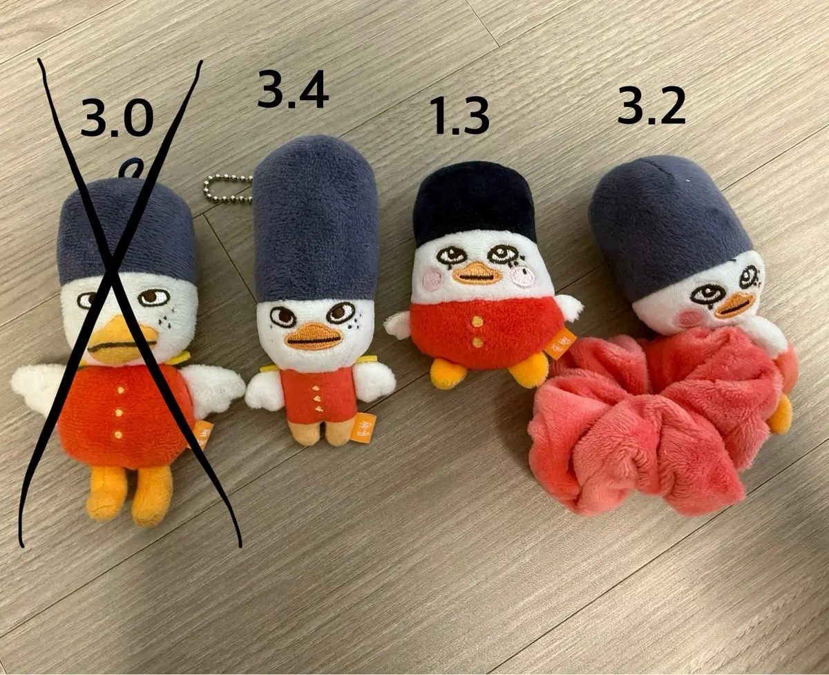 1기 똘병이 / 똘병이 스크런치 / 롱다리 똘병이 / 7cm 미니키링 판매합니다