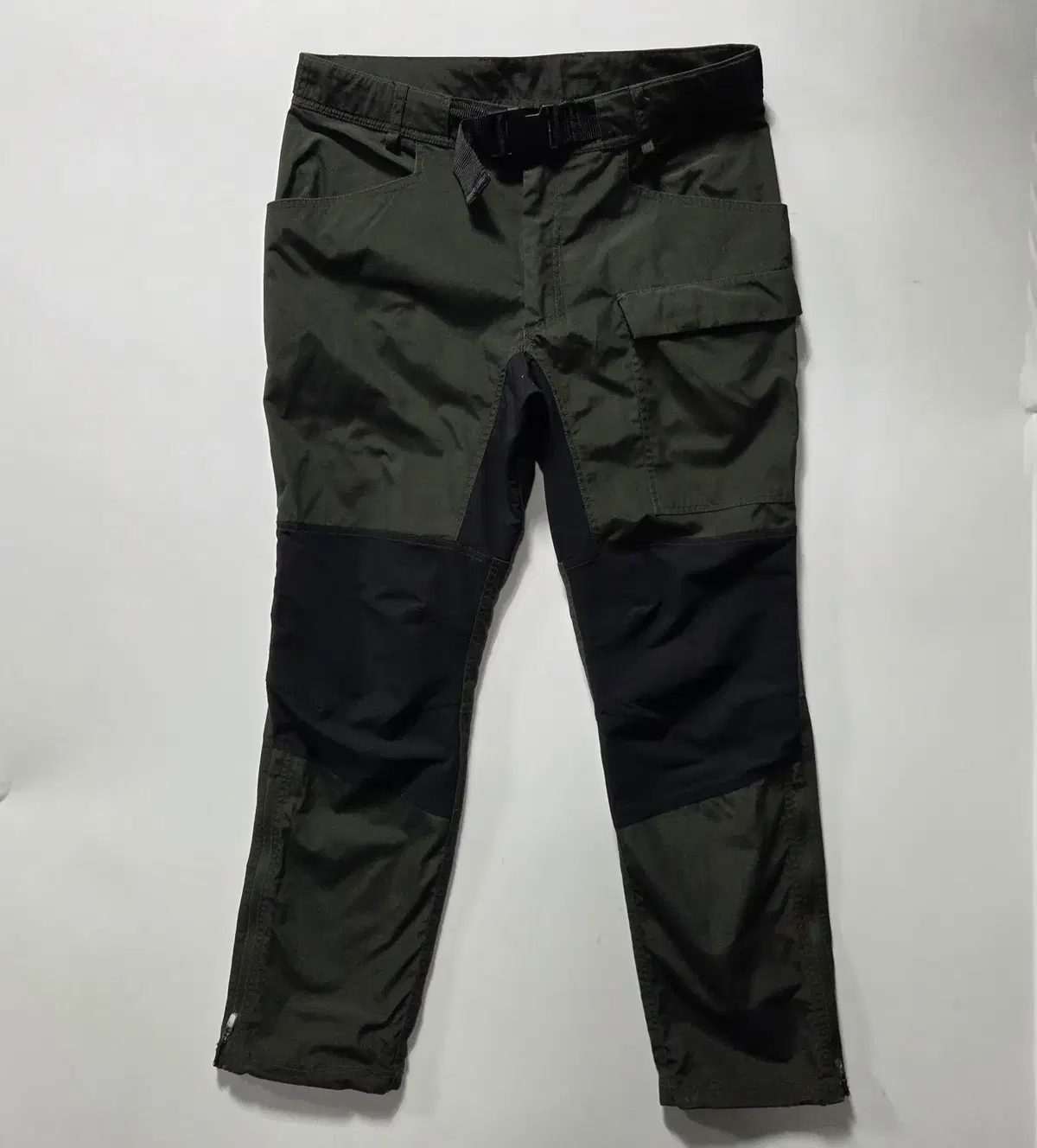H&M 카키 벨트 아웃도어 트레킹 팬츠 L 26100117