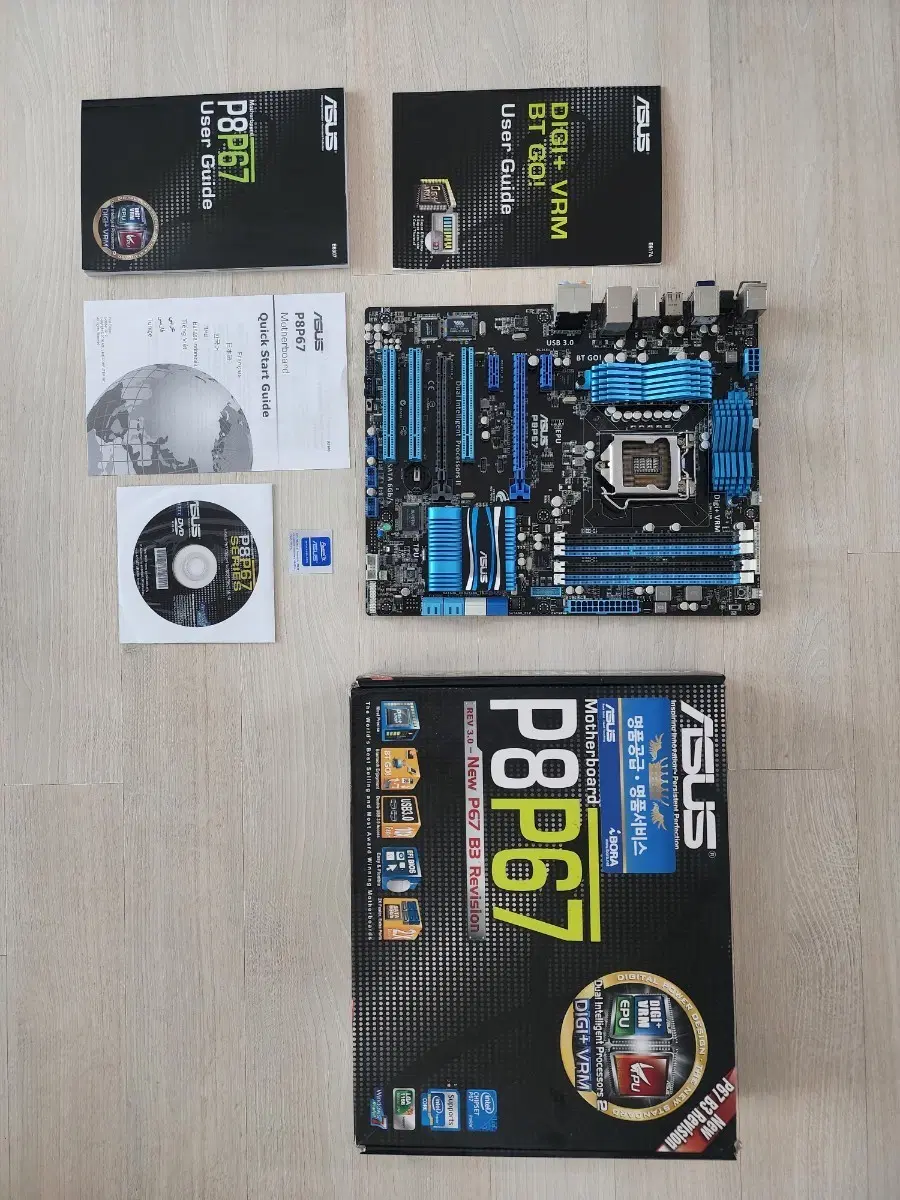 ASUS P8P67 메인보드 디지+ VRM BT GO!