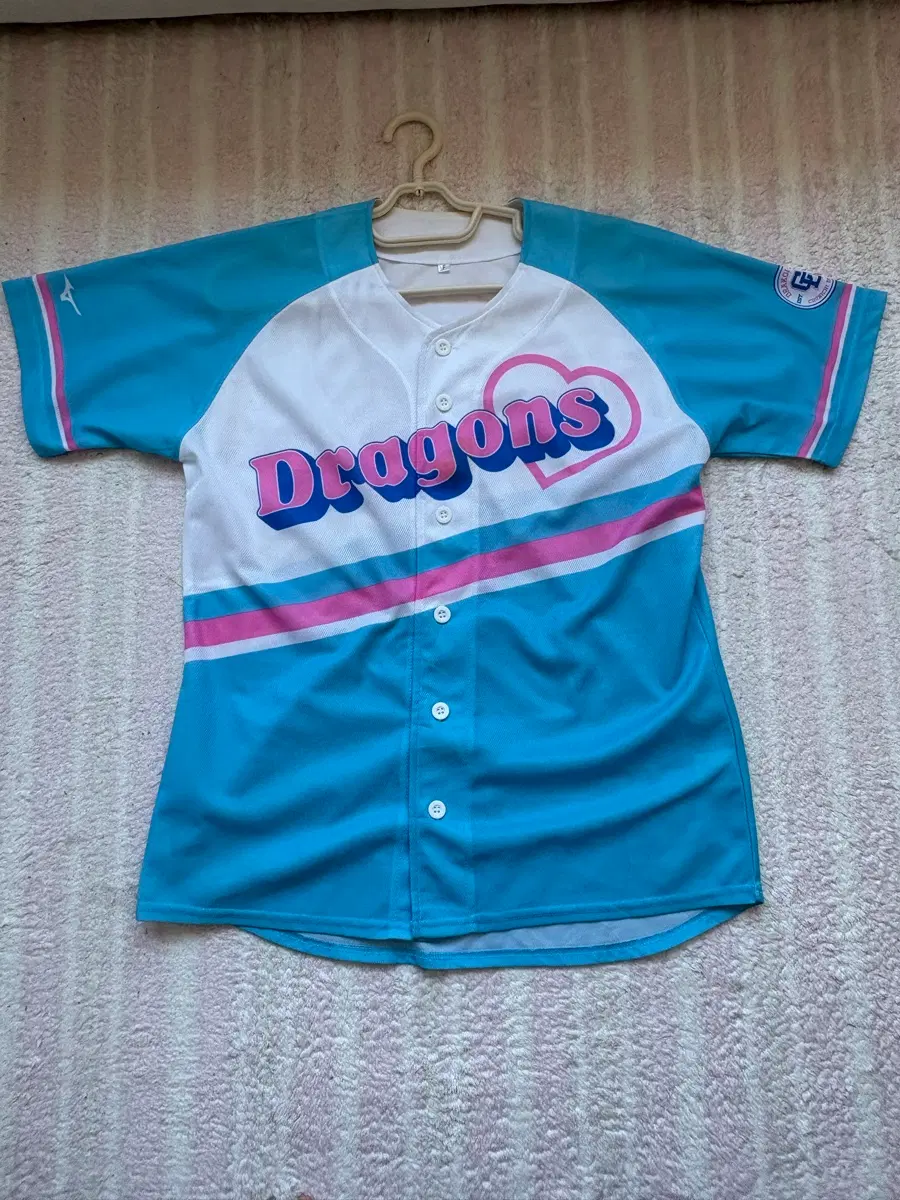 미즈노 드래곤즈 DRAGONS 핀터깔 빈티지 야구 유니폼