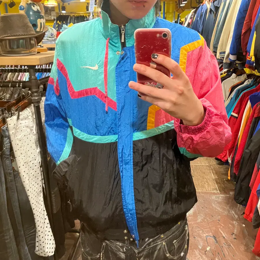 [HI] 빈티지 나이키 바람막이 민트