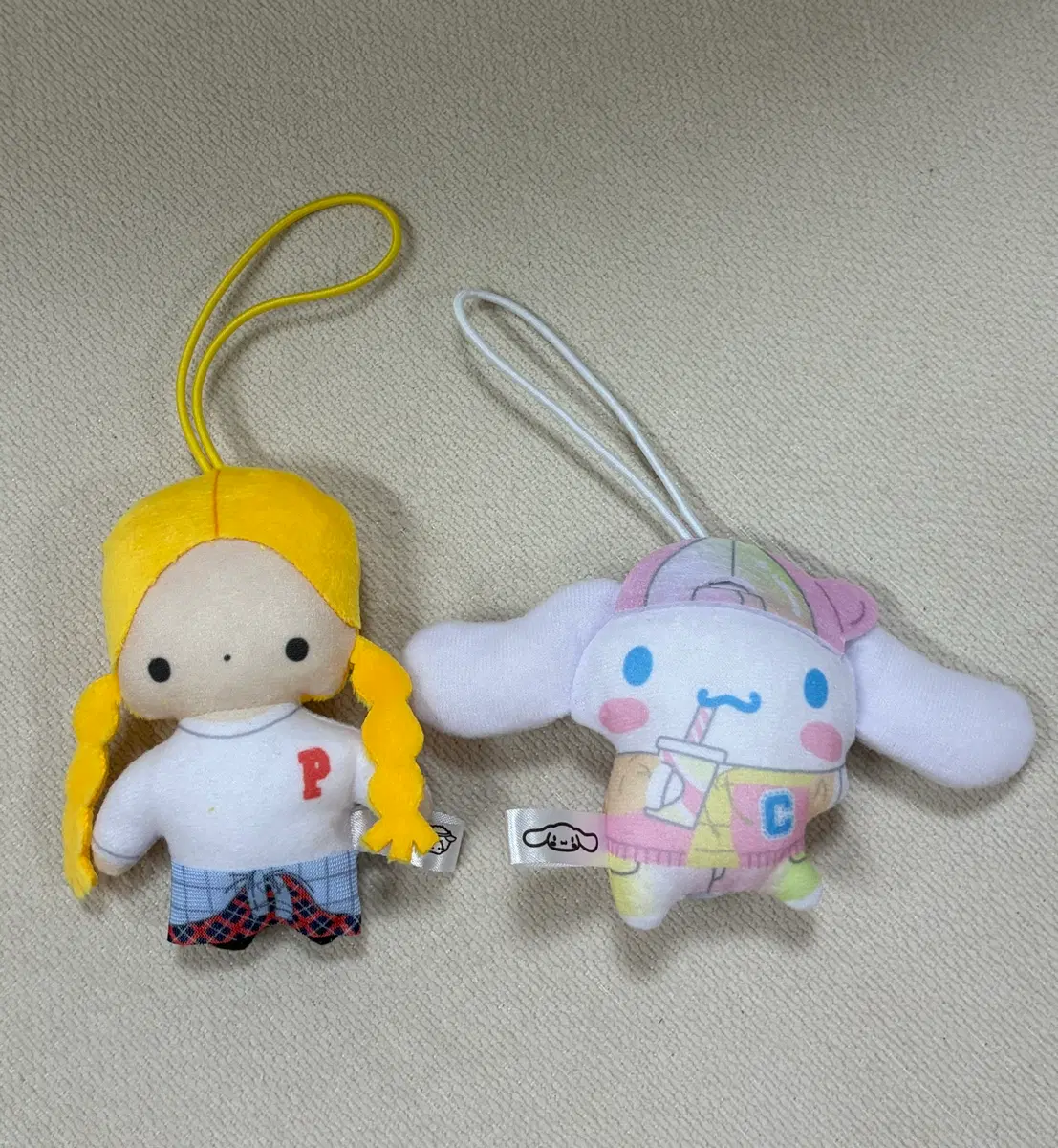 산리오 st 도쿄 시나모롤 & 패티 앤 지미 인형 키링