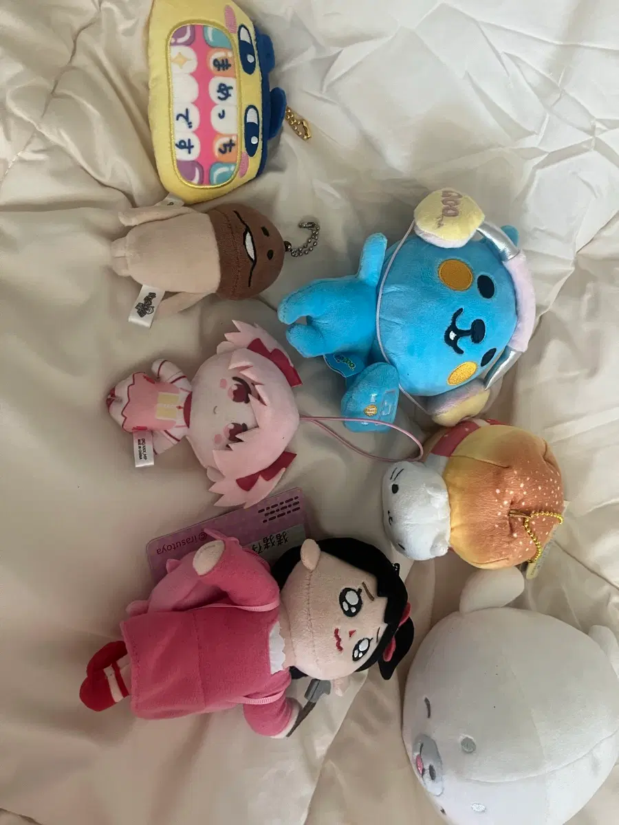 집에 있는 키링 정리합니다~ 쿠우,냥코,시로탄,나메코,마마마, 마멧치