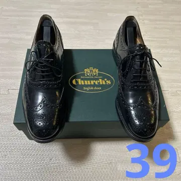 (레어 사이즈) church's burwood 39 black