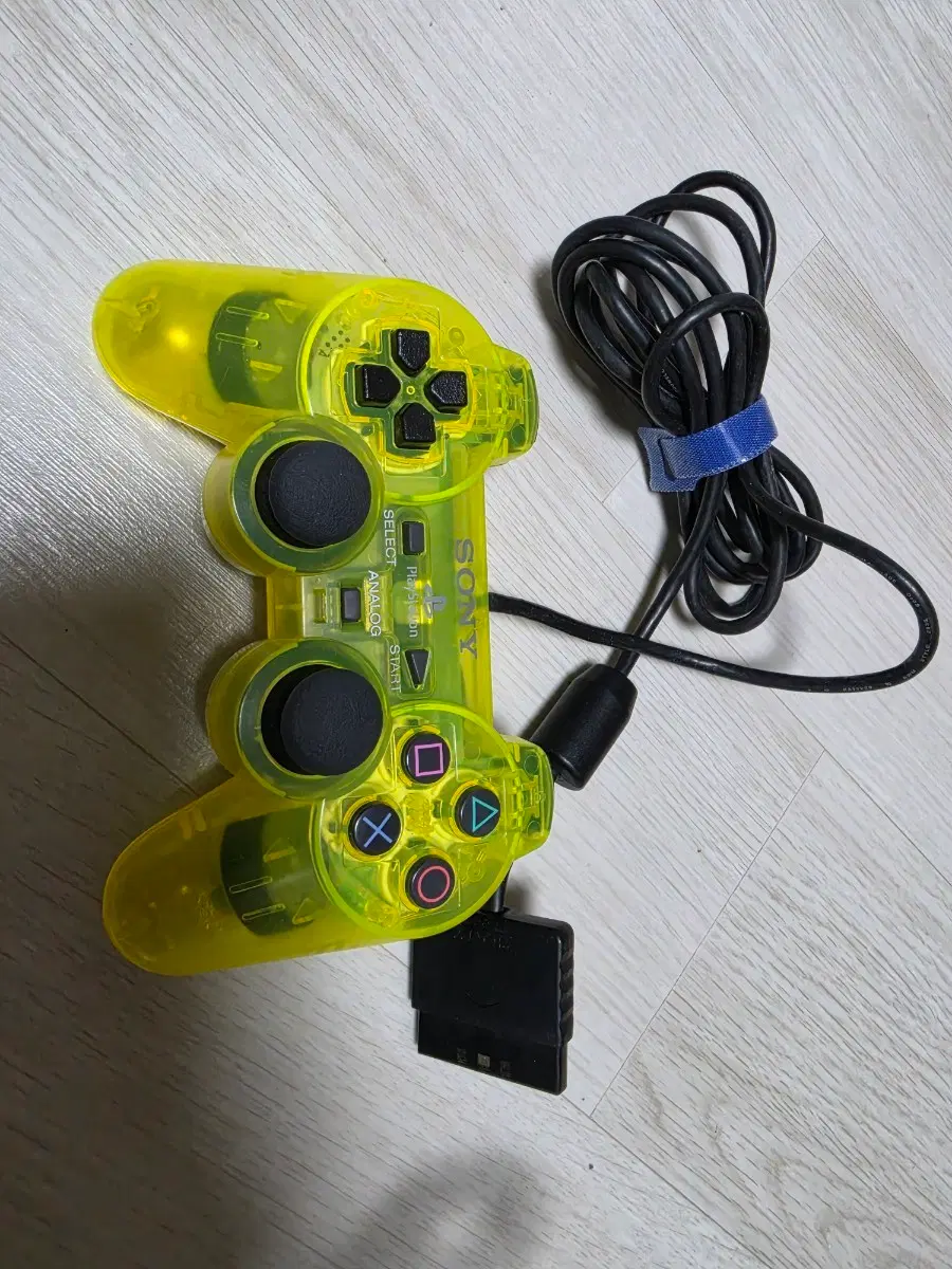 PS2 플스2 듀얼쇼크2 소니정품 클리어레몬 A급