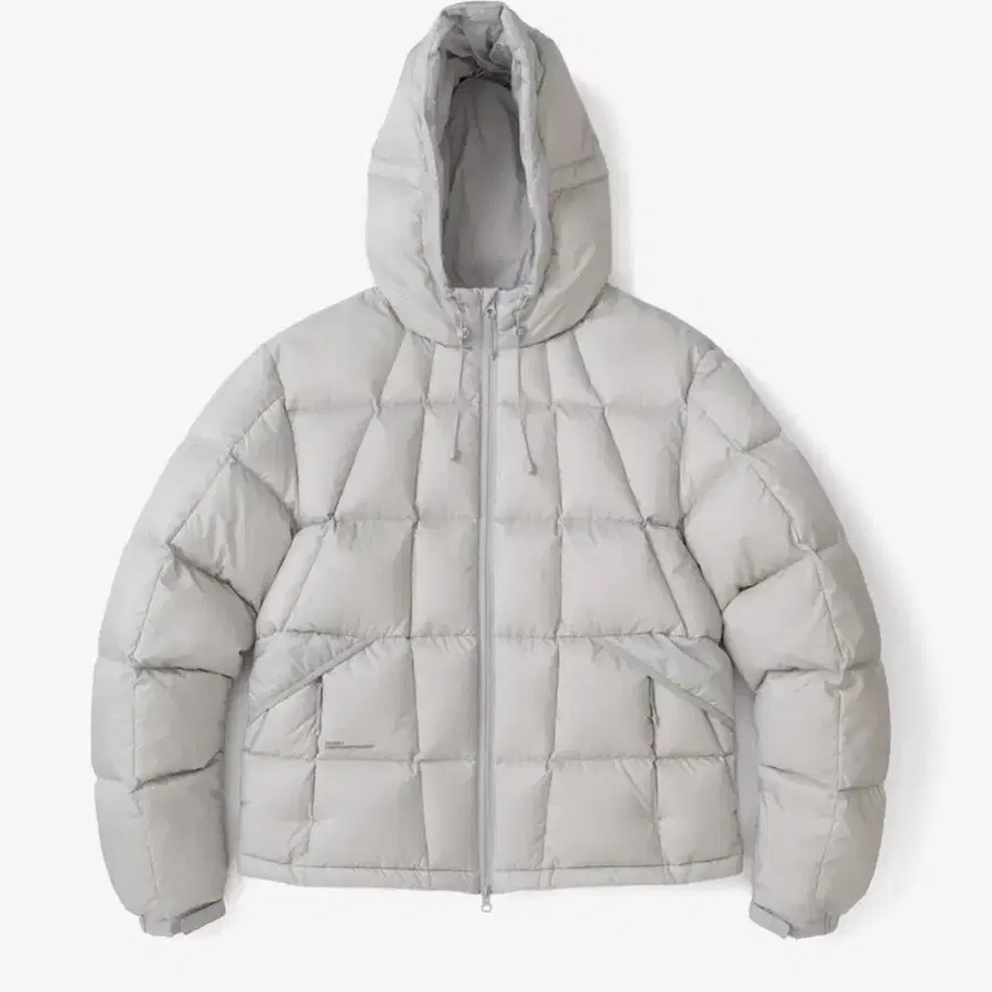 TCM grid quilted heavy padding (grey beige)